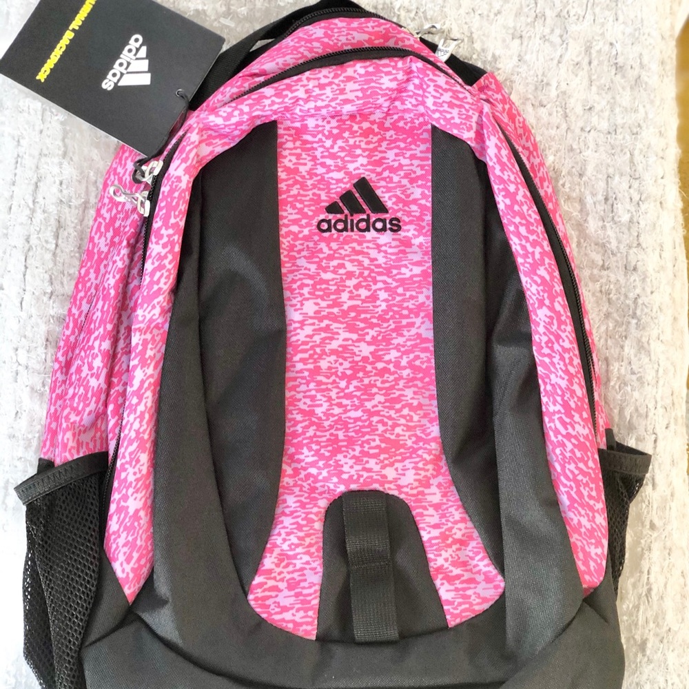 NWT ADIDAS journal BACKPACK w/water bottle pockets